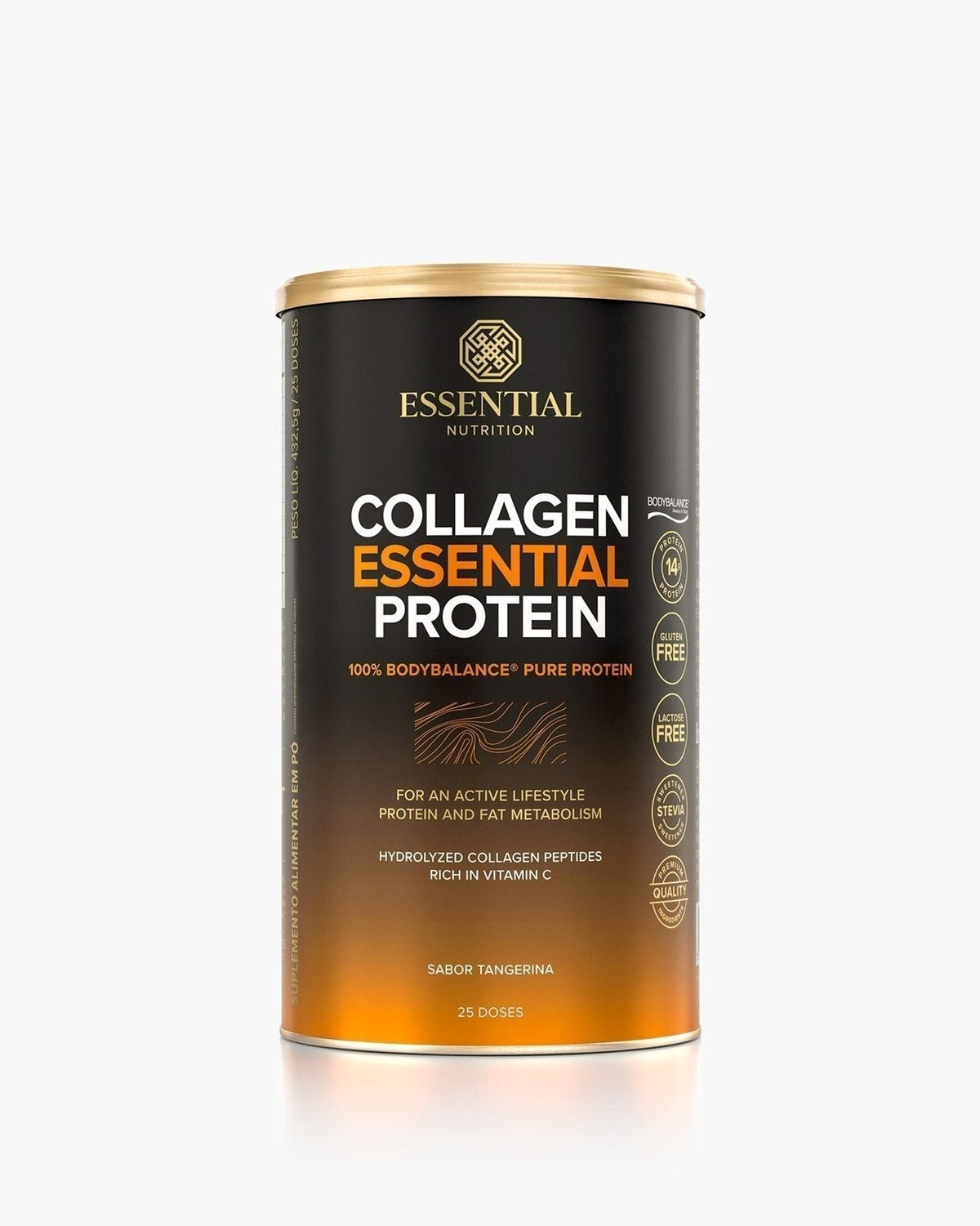 Collagen Essential Protein Tangerina Lata 432,5g | 25 doses